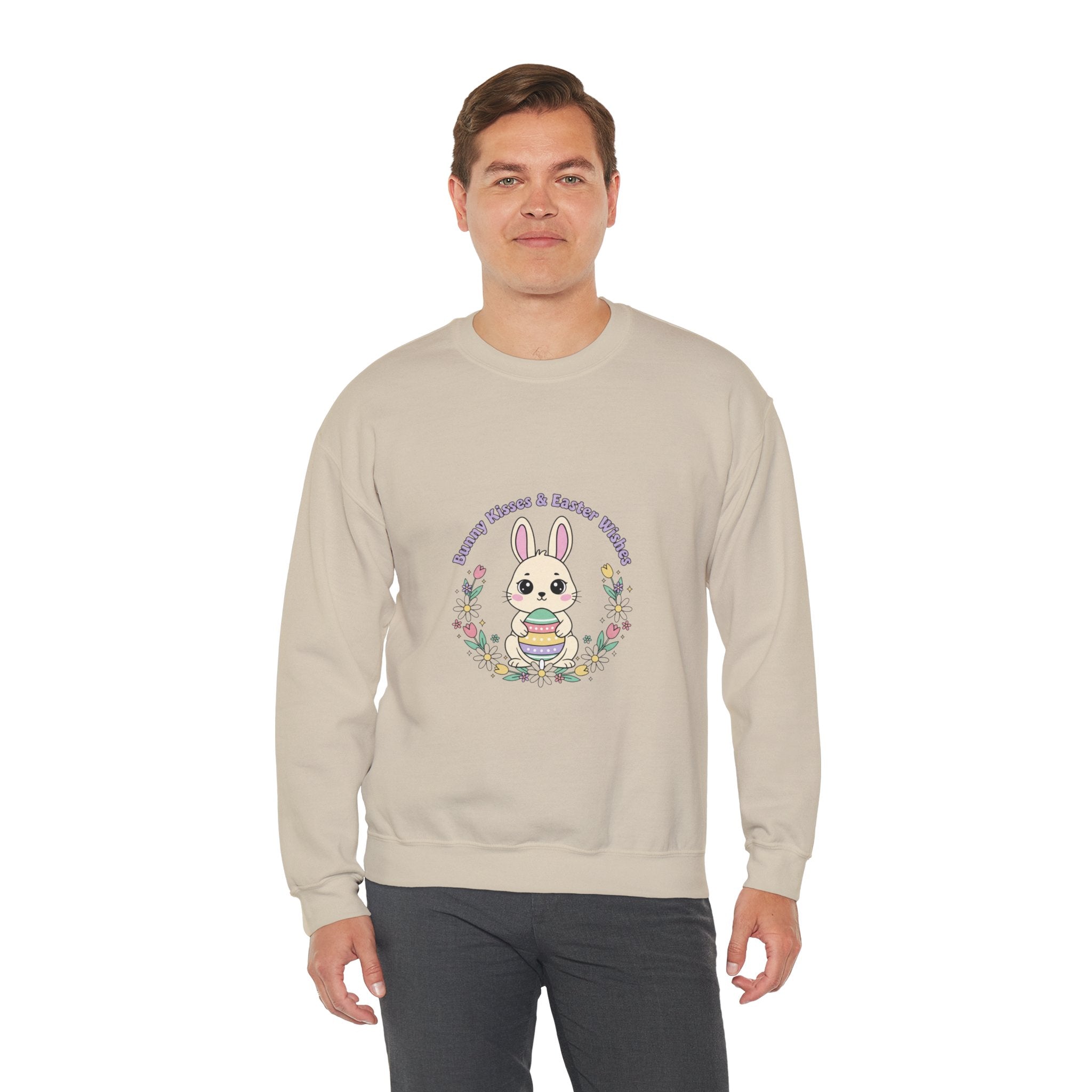 Easter Bunny Aesthetic Crewneck Sweatshirt, pastel spring, vintage Easter