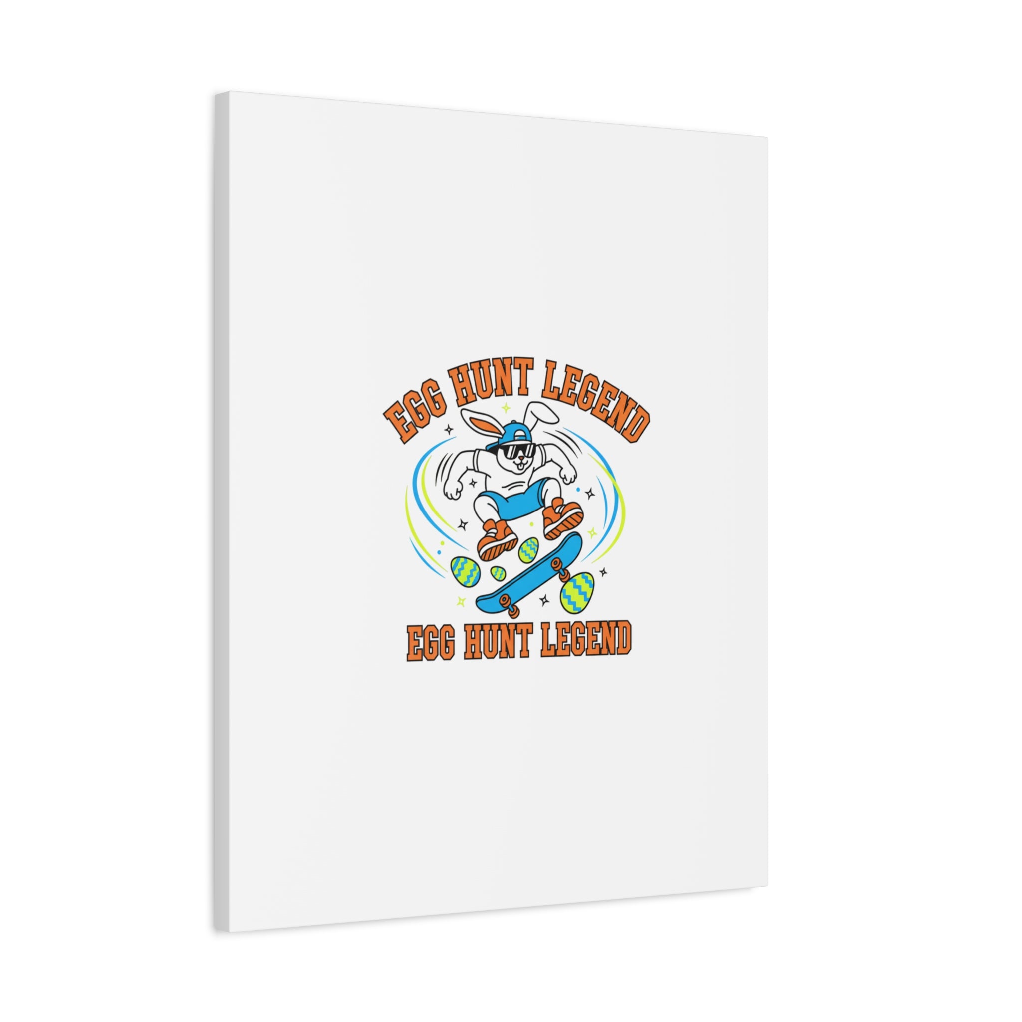 Egg Hunt Legend Canvas | Bold Boys Easter, Egg Hunter Skateboard Dino Egg