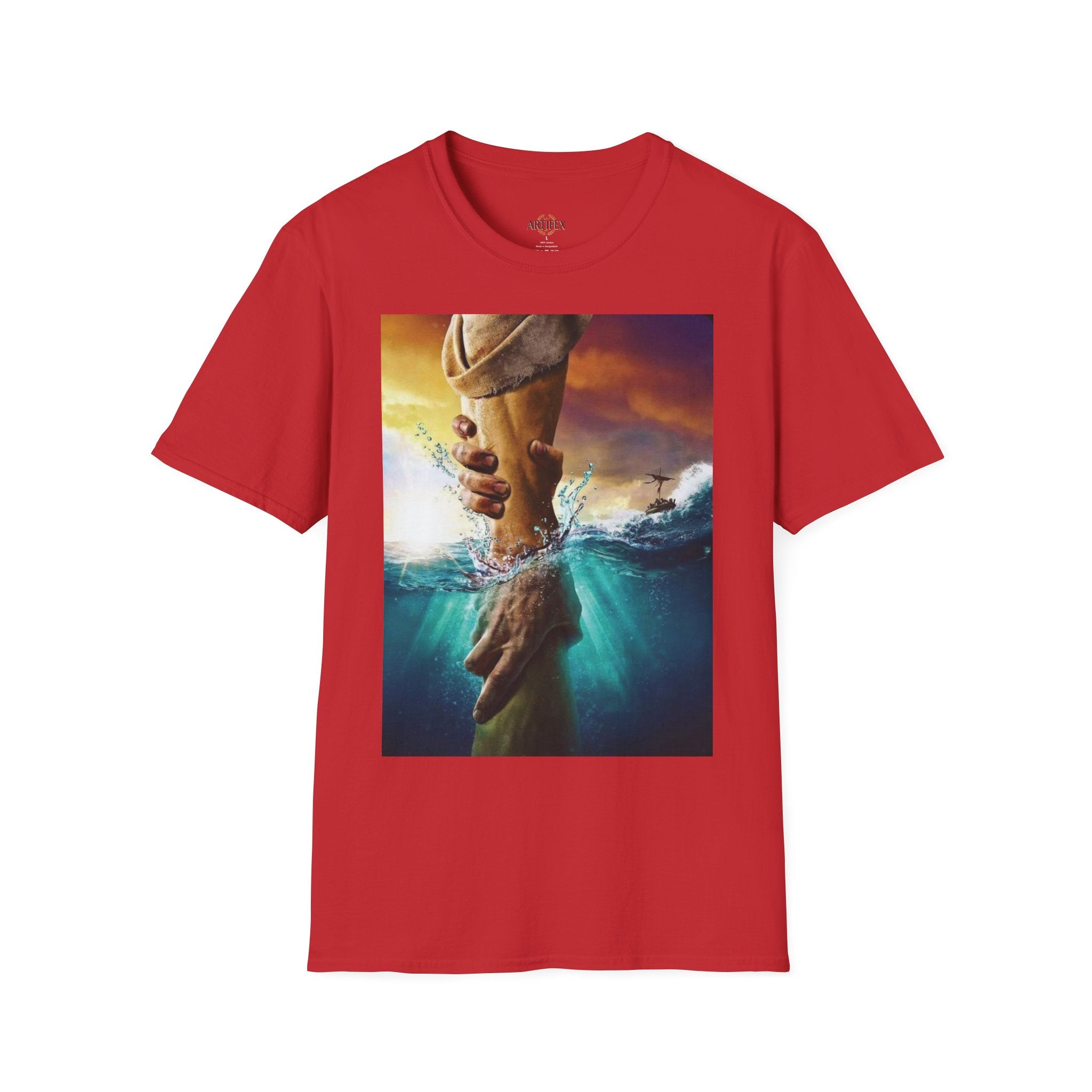Rescue & Hope T-Shirt — Helping Hand Graphic Tee