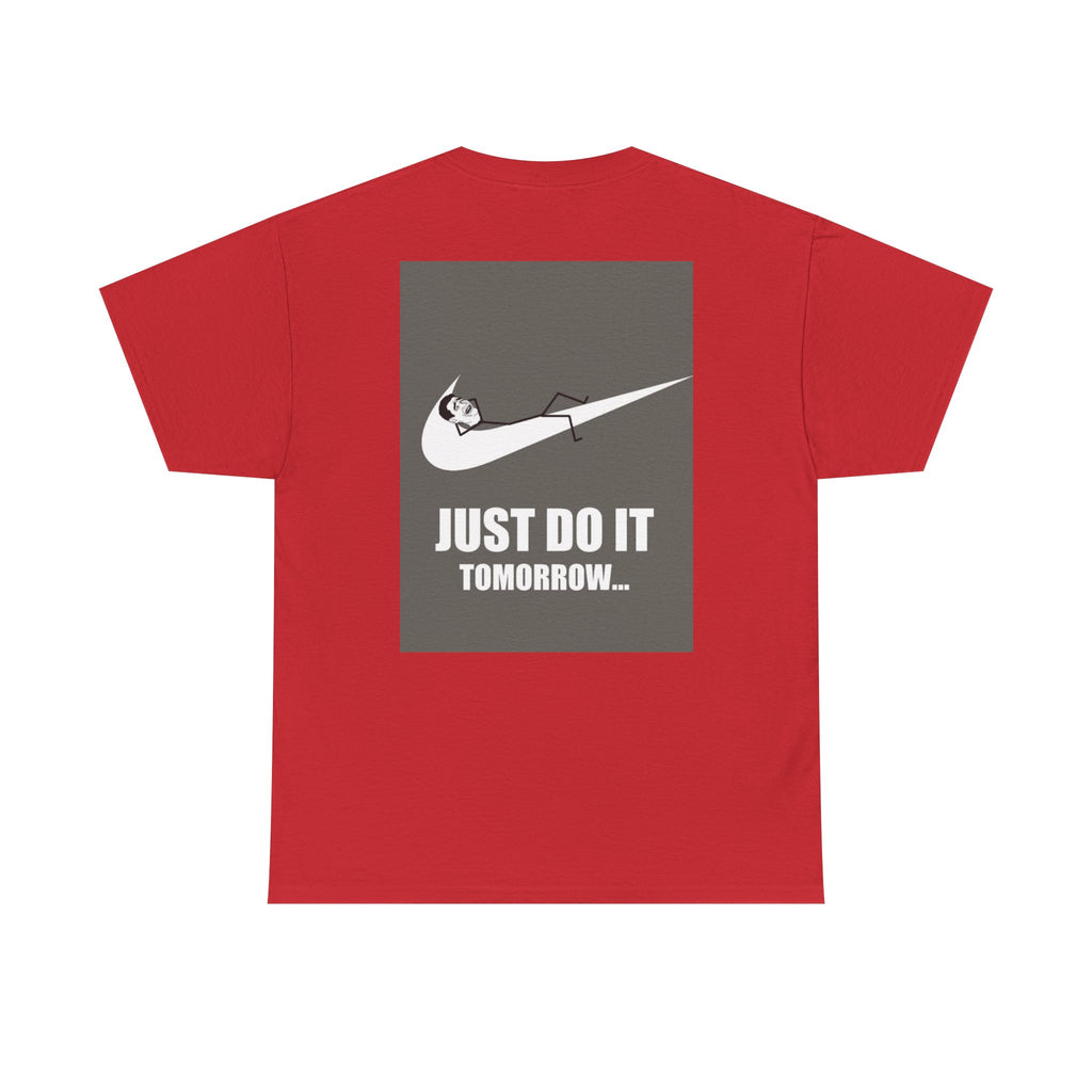Just Do It Tomorrow Tee — 'Deal With It' Pixel Sunglasses Graphic T‑Shirt