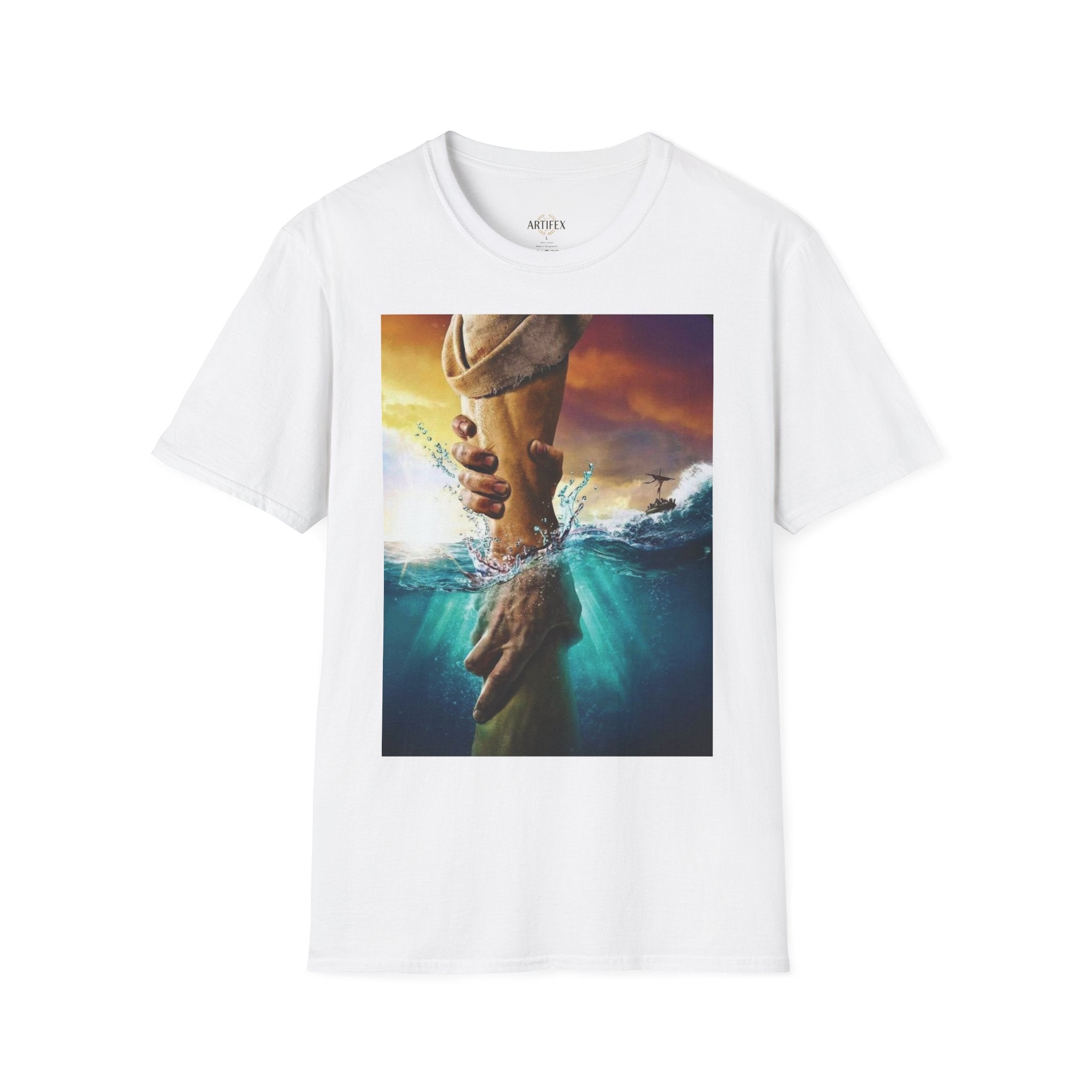 Rescue & Hope T-Shirt — Helping Hand Graphic Tee