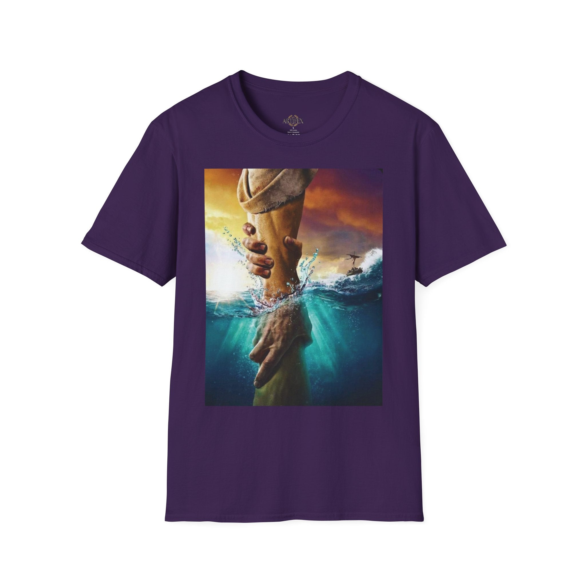Rescue & Hope T-Shirt — Helping Hand Graphic Tee