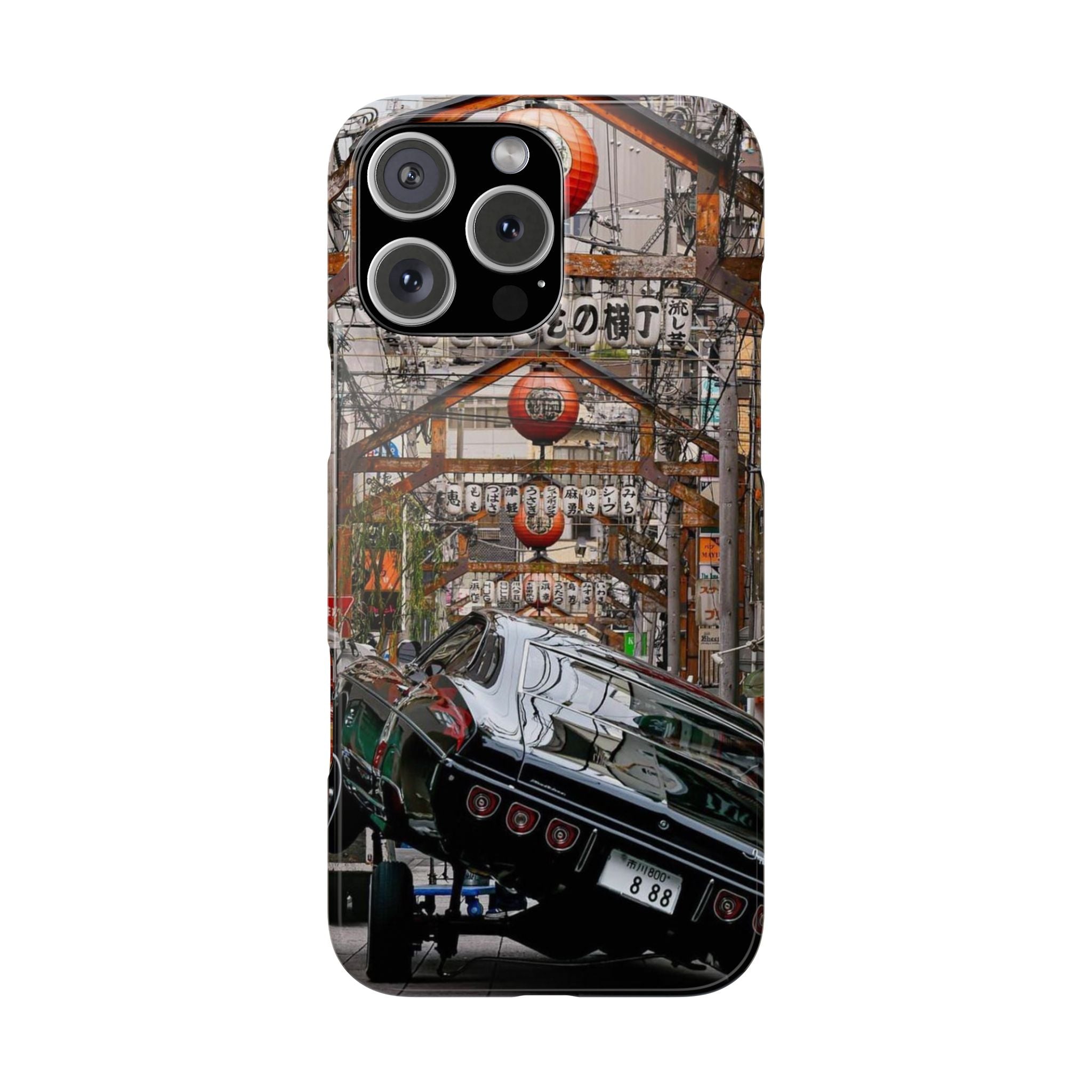 Retro Japanese Street Lowrider Slim Phone Case
