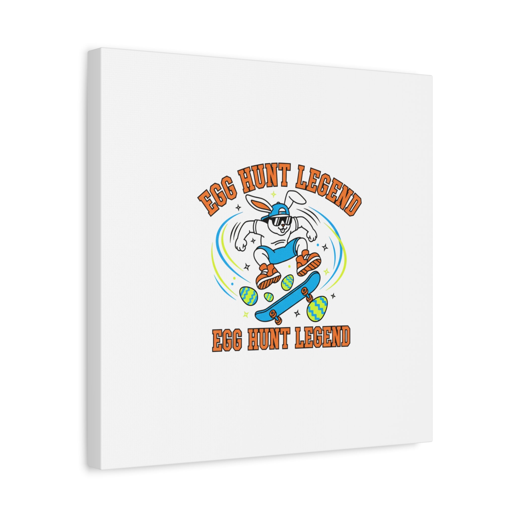 Egg Hunt Legend Canvas | Bold Boys Easter, Egg Hunter Skateboard Dino Egg