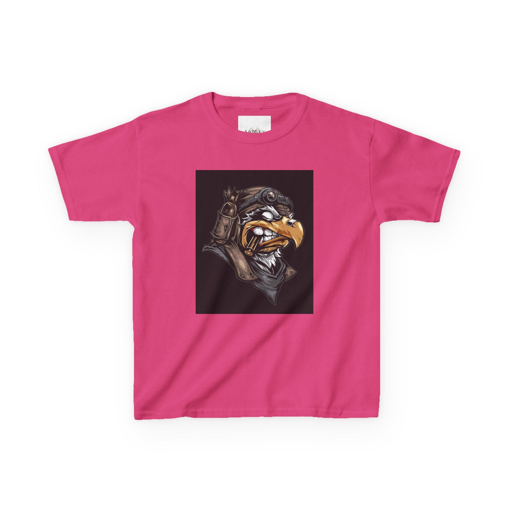 Kids Eagle Pilot T‑Shirt — Vintage Aviator Bird Graphic Tee for Boys