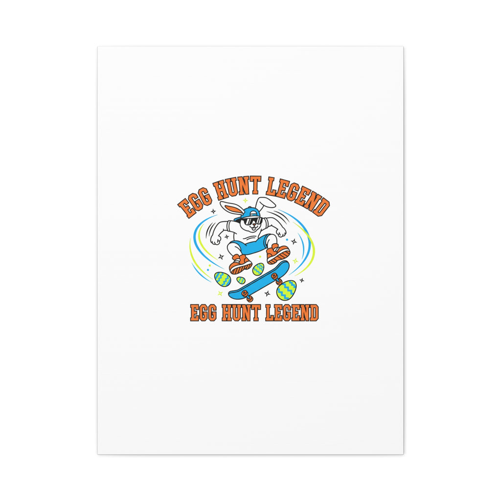 Egg Hunt Legend Canvas | Bold Boys Easter, Egg Hunter Skateboard Dino Egg