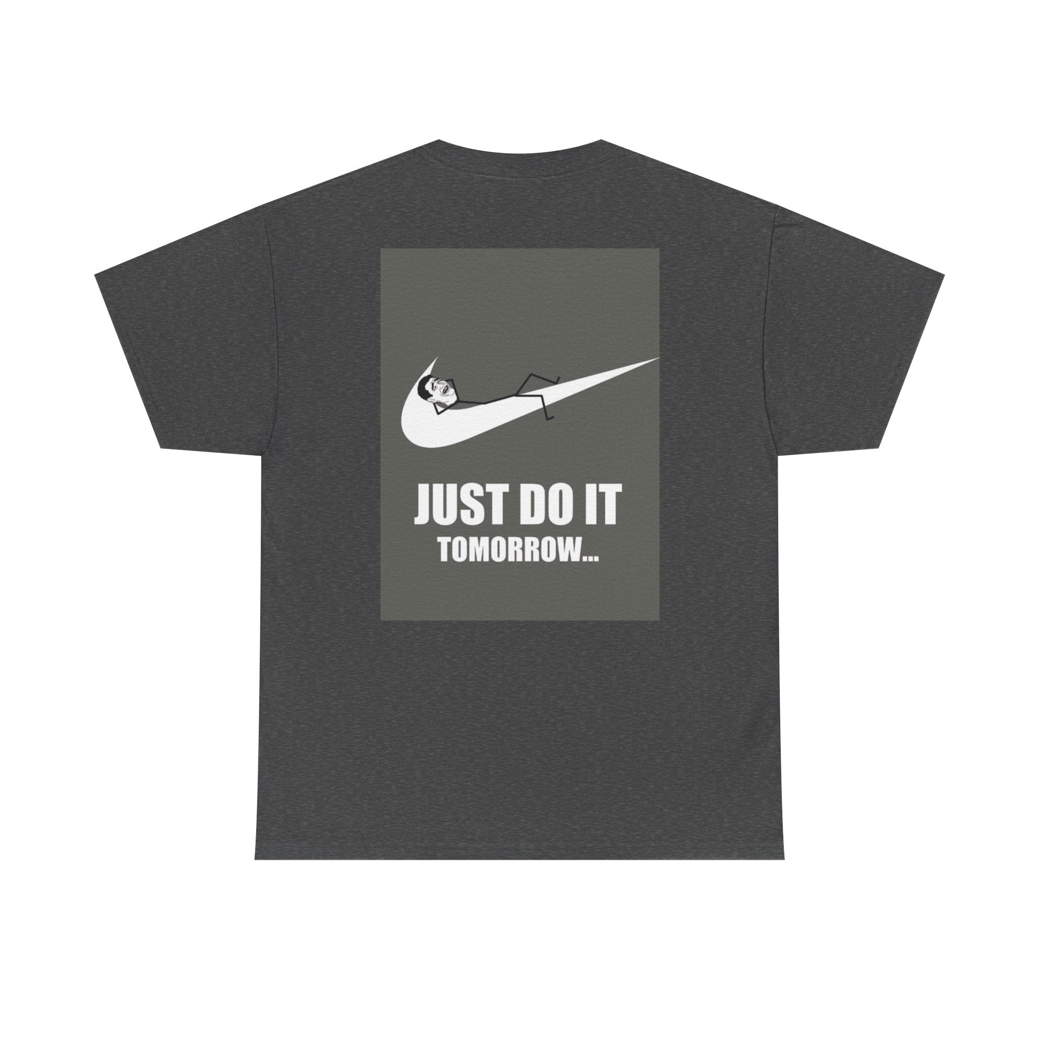 Just Do It Tomorrow Tee — 'Deal With It' Pixel Sunglasses Graphic T‑Shirt