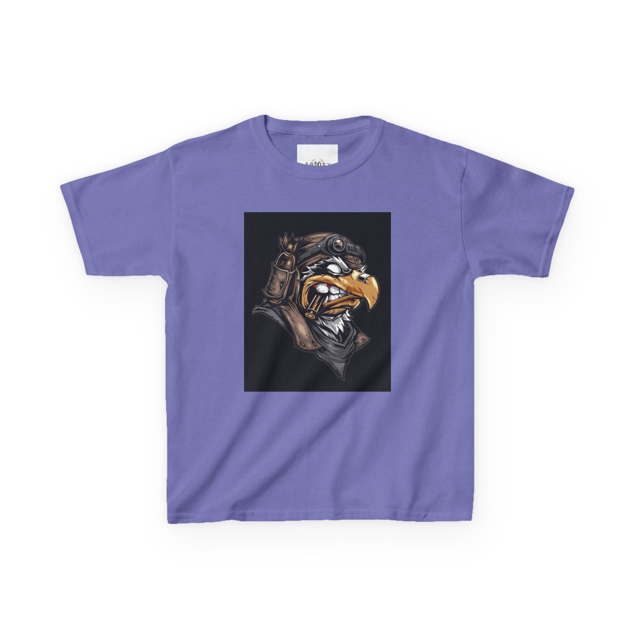 Kids Eagle Pilot T‑Shirt — Vintage Aviator Bird Graphic Tee for Boys