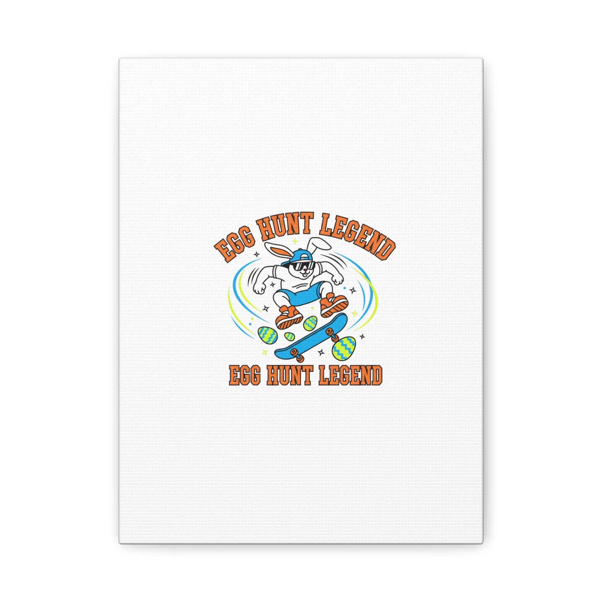 Egg Hunt Legend Canvas | Bold Boys Easter, Egg Hunter Skateboard Dino Egg