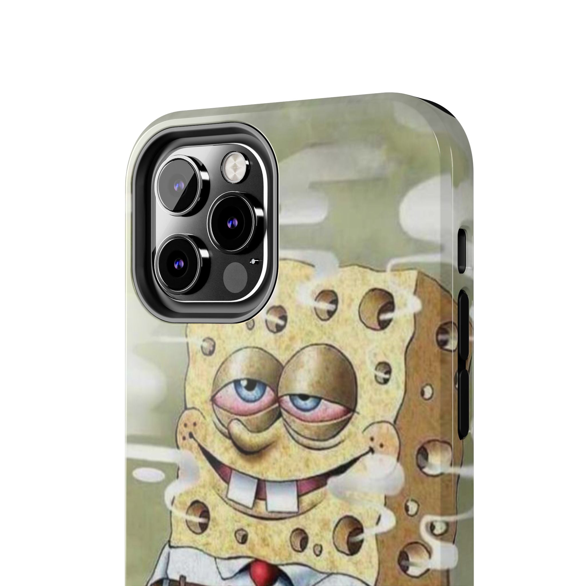 Sponge Parody Tough Phone Case – Stoned Cartoon Sponge Bob with Bong