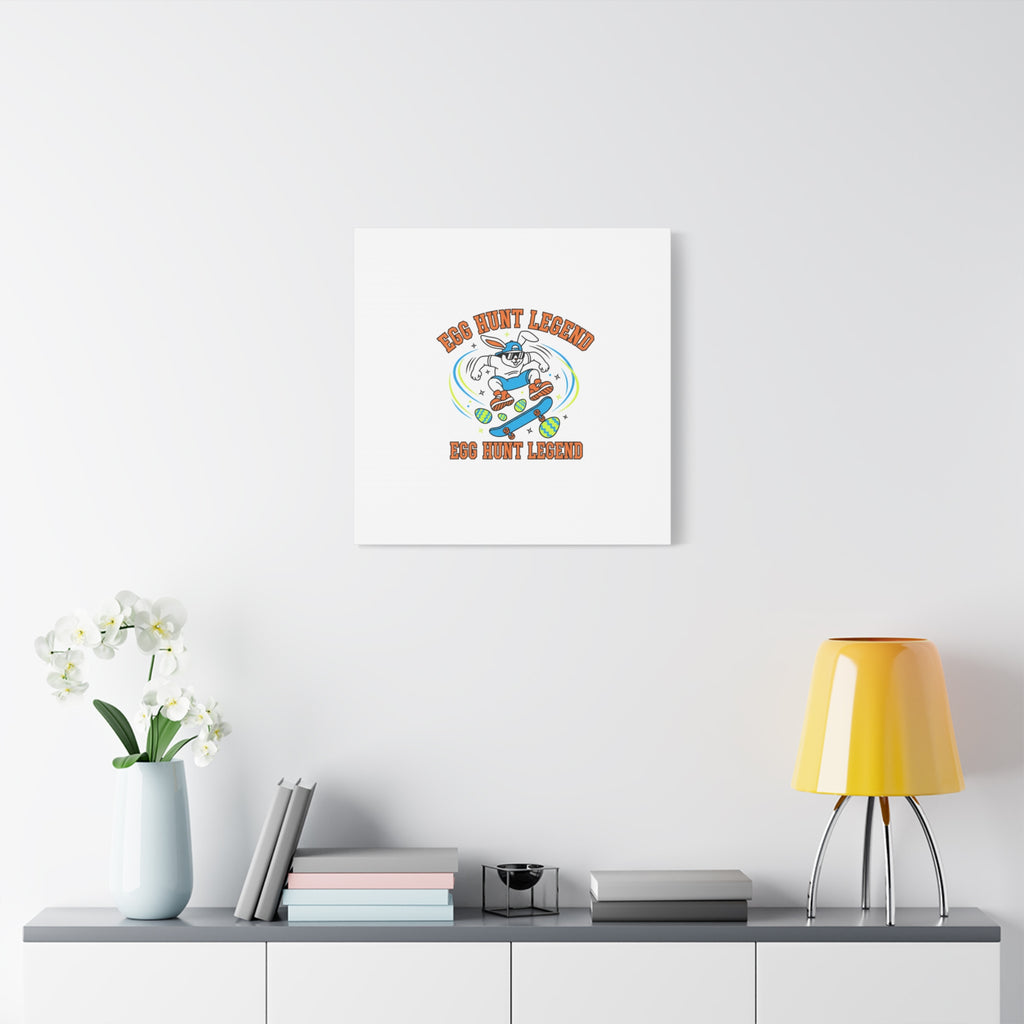Egg Hunt Legend Canvas | Bold Boys Easter, Egg Hunter Skateboard Dino Egg