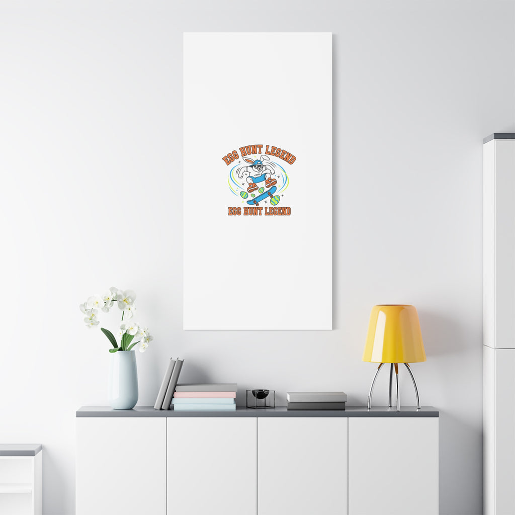 Egg Hunt Legend Canvas | Bold Boys Easter, Egg Hunter Skateboard Dino Egg