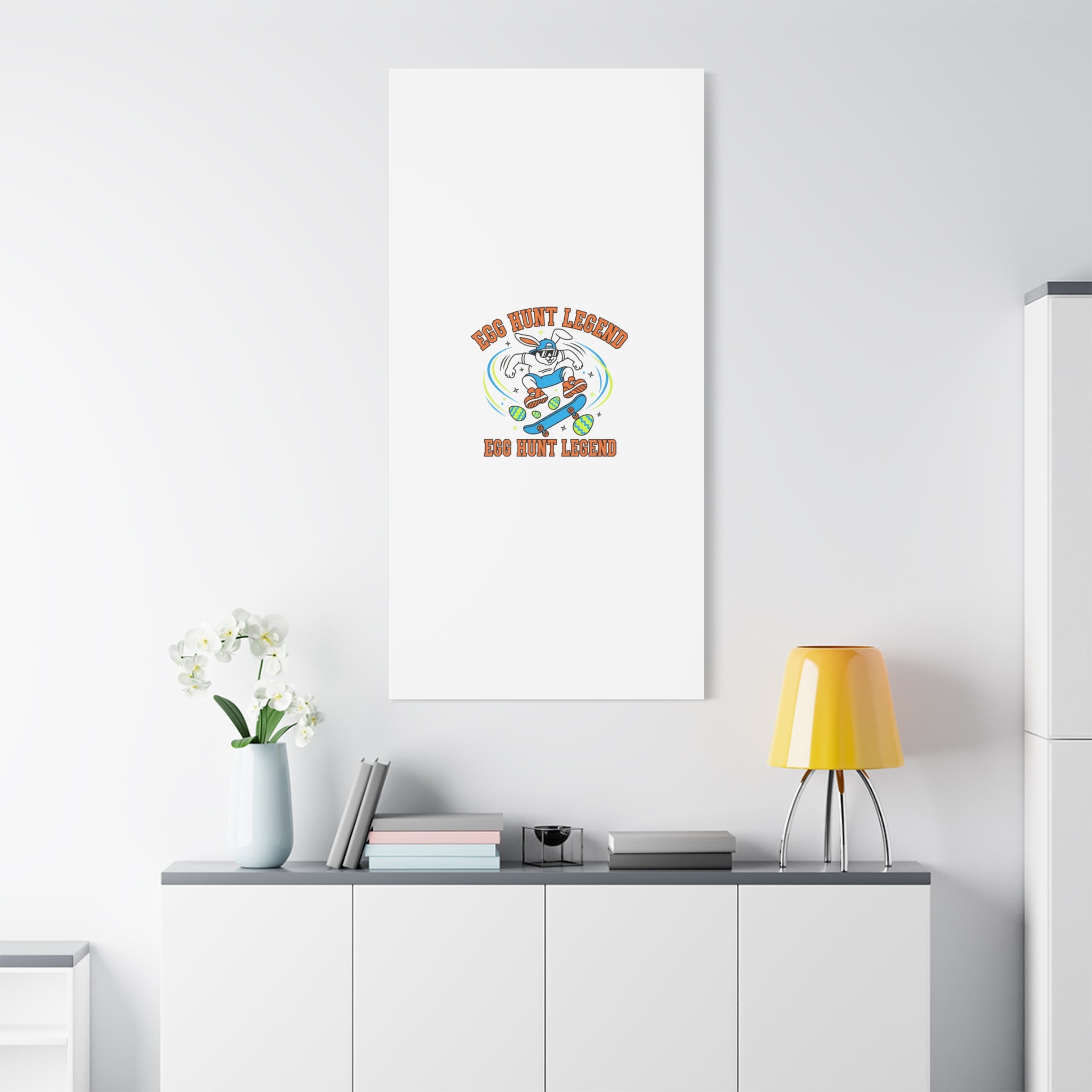 Egg Hunt Legend Canvas | Bold Boys Easter, Egg Hunter Skateboard Dino Egg