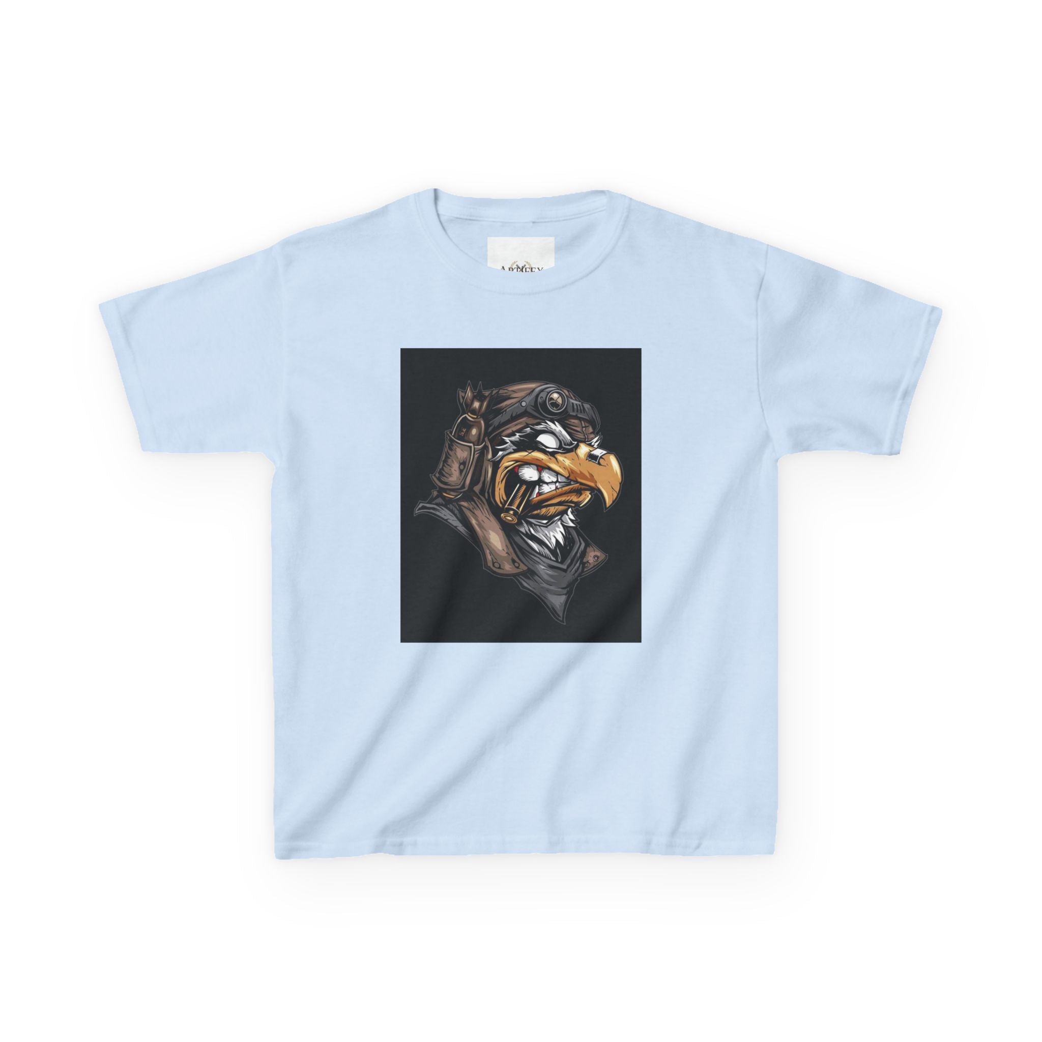 Kids Eagle Pilot T‑Shirt — Vintage Aviator Bird Graphic Tee for Boys