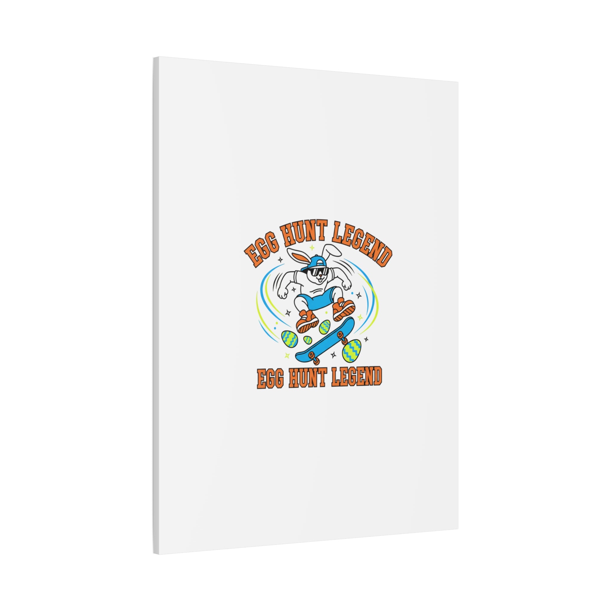 Egg Hunt Legend Canvas | Bold Boys Easter, Egg Hunter Skateboard Dino Egg