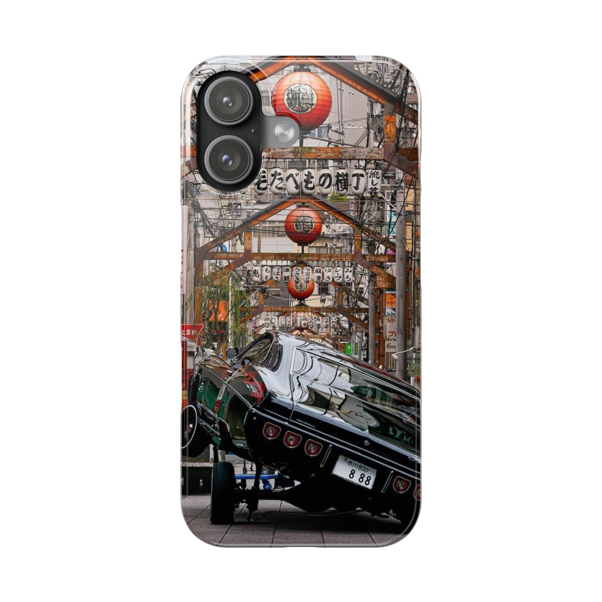 Retro Japanese Street Lowrider Slim Phone Case