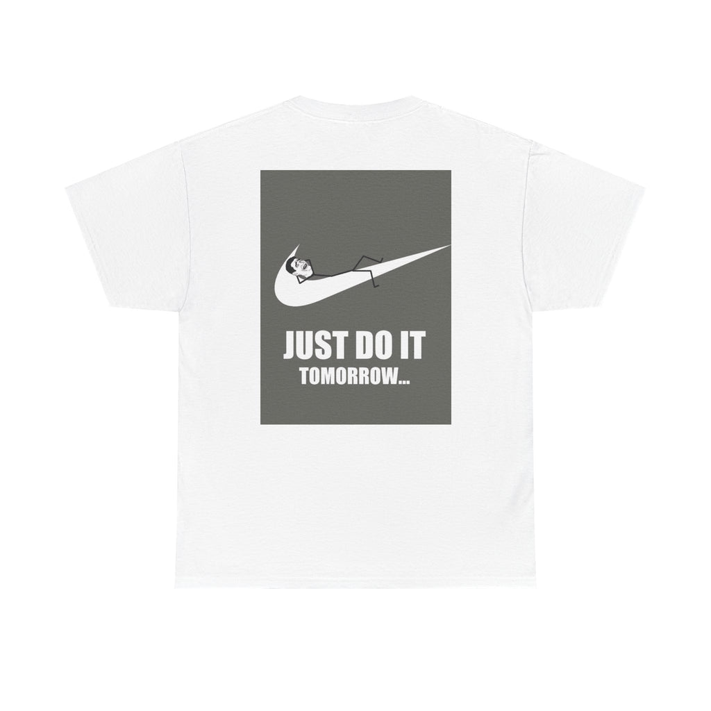 Just Do It Tomorrow Tee — 'Deal With It' Pixel Sunglasses Graphic T‑Shirt
