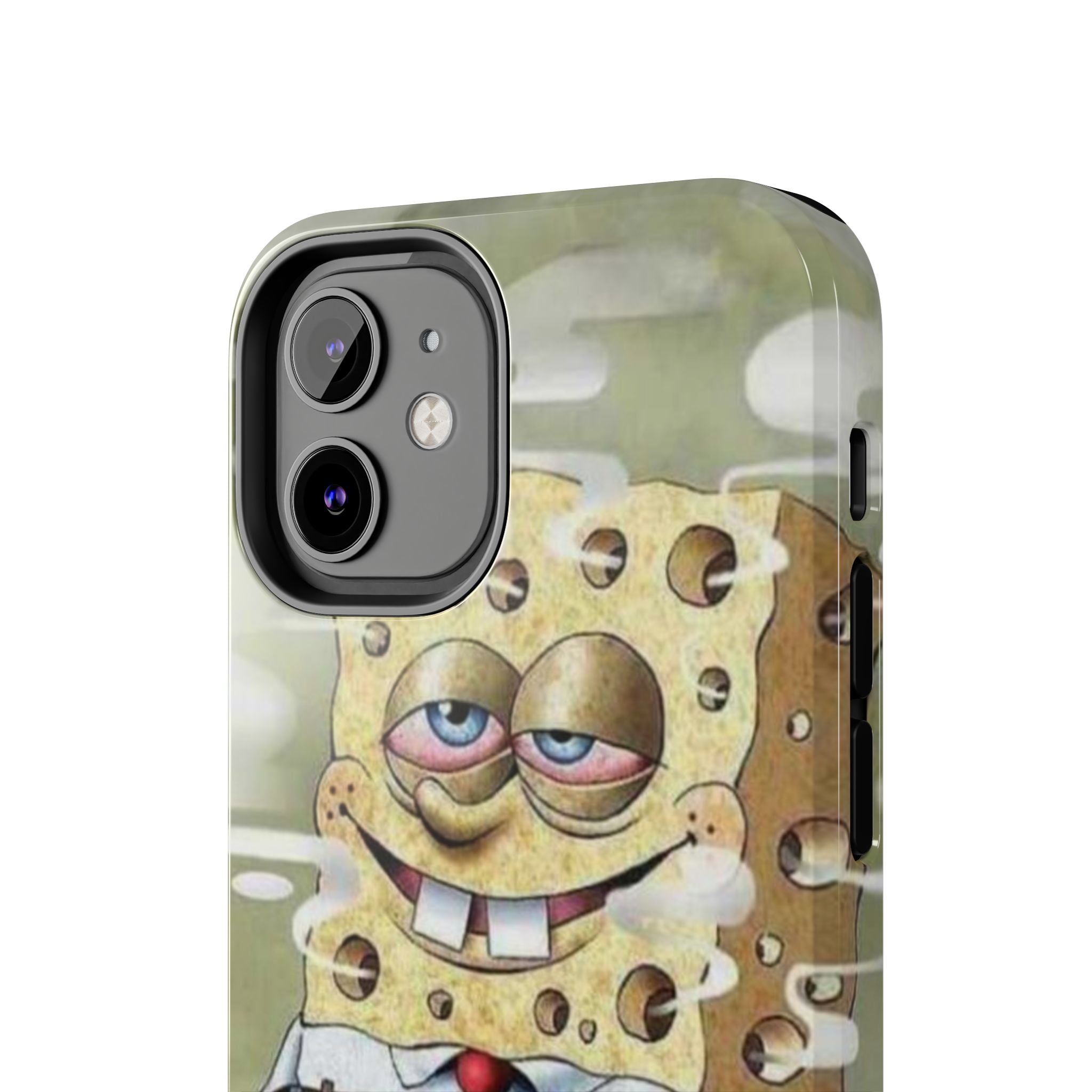 Sponge Parody Tough Phone Case – Stoned Cartoon Sponge Bob with Bong