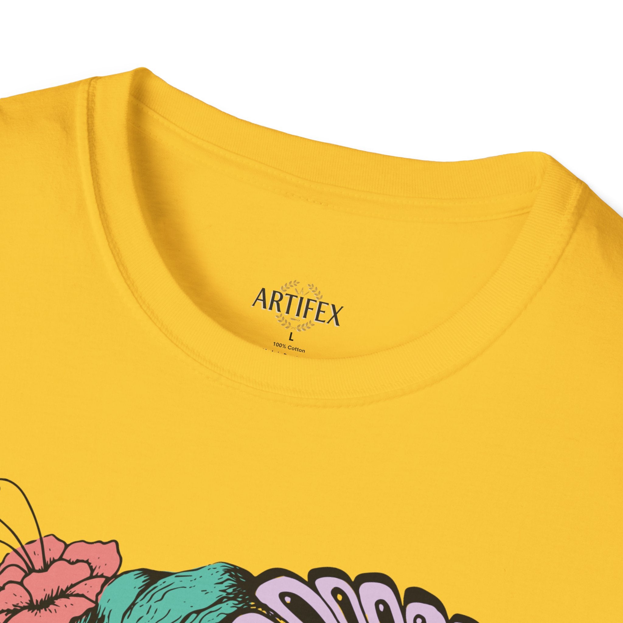 Girl Power Floral Portrait T-Shirt