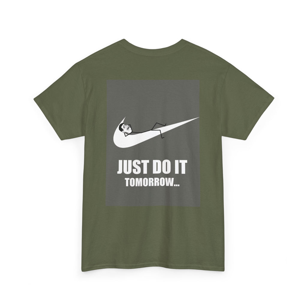 Just Do It Tomorrow Tee — 'Deal With It' Pixel Sunglasses Graphic T‑Shirt