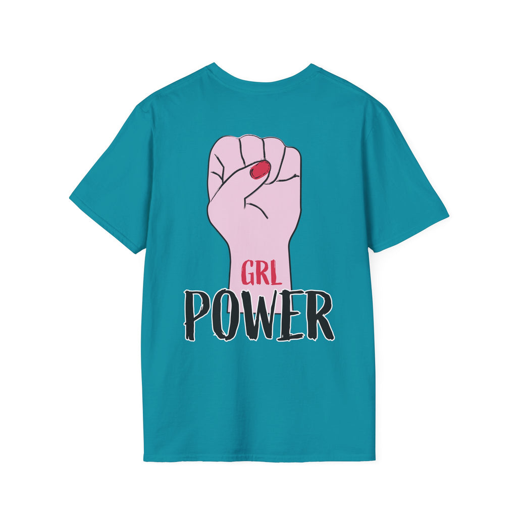 Girl Power Floral Portrait T-Shirt