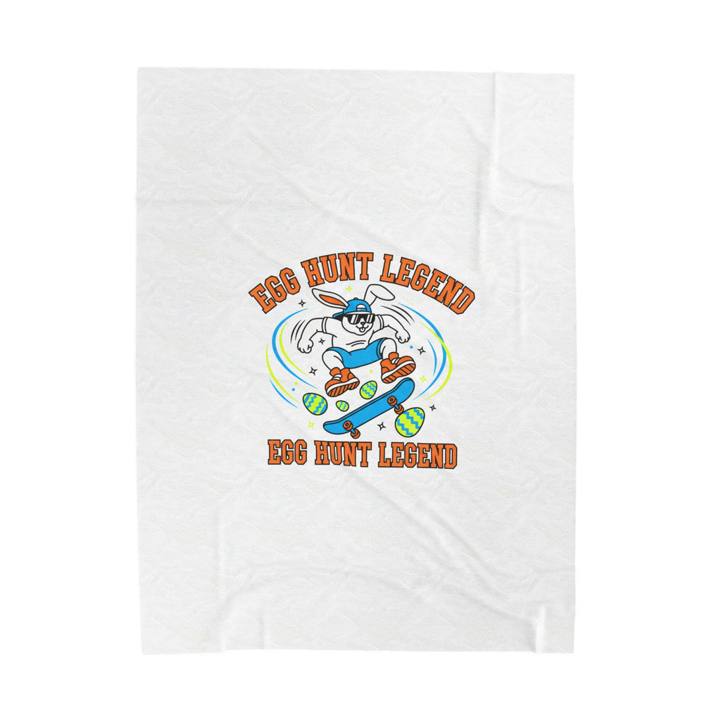 Egg Hunt Legend Blanket | boys Easter, egg hunter graphic