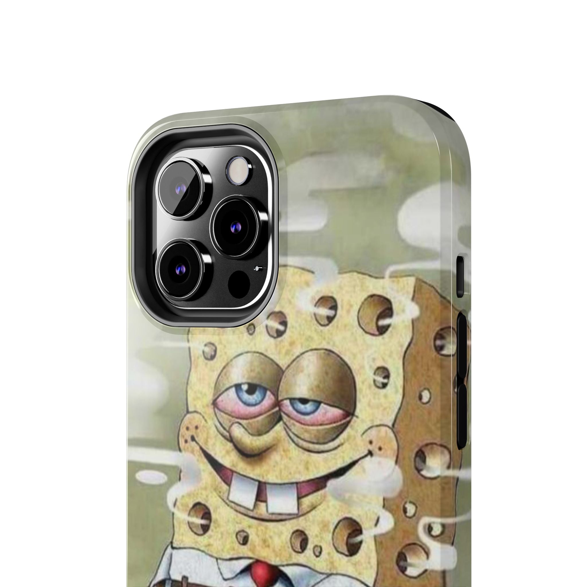Sponge Parody Tough Phone Case – Stoned Cartoon Sponge Bob with Bong