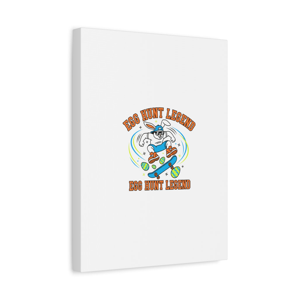 Egg Hunt Legend Canvas | Bold Boys Easter, Egg Hunter Skateboard Dino Egg