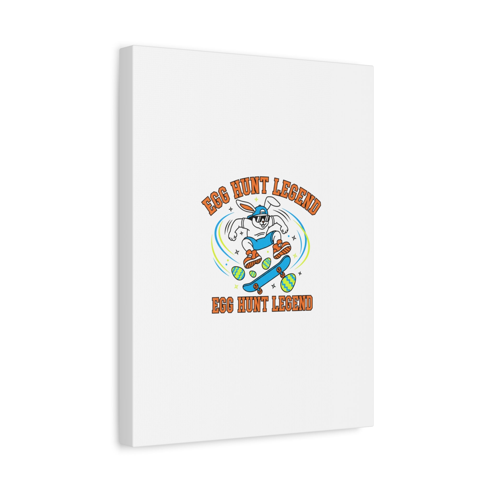 Egg Hunt Legend Canvas | Bold Boys Easter, Egg Hunter Skateboard Dino Egg