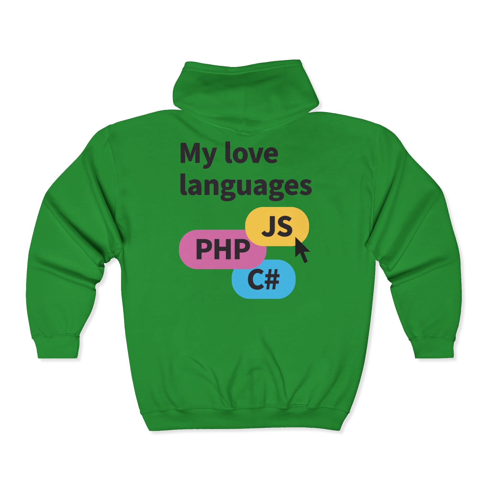 Monster Face Zip Hoodie — Playful Cartoon Splat Design